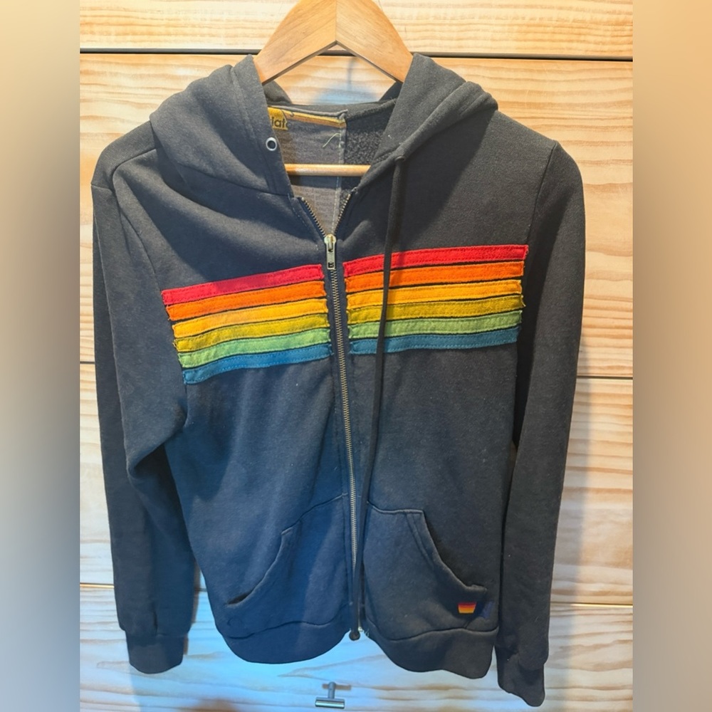 Aviator Nation Gray Fabric with Orange Detail